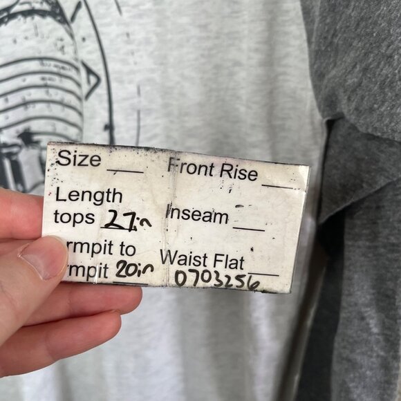 Magnolia Market Waco TX Baseball Raglan Tee Gray & White Size L - Picture 9 of 9